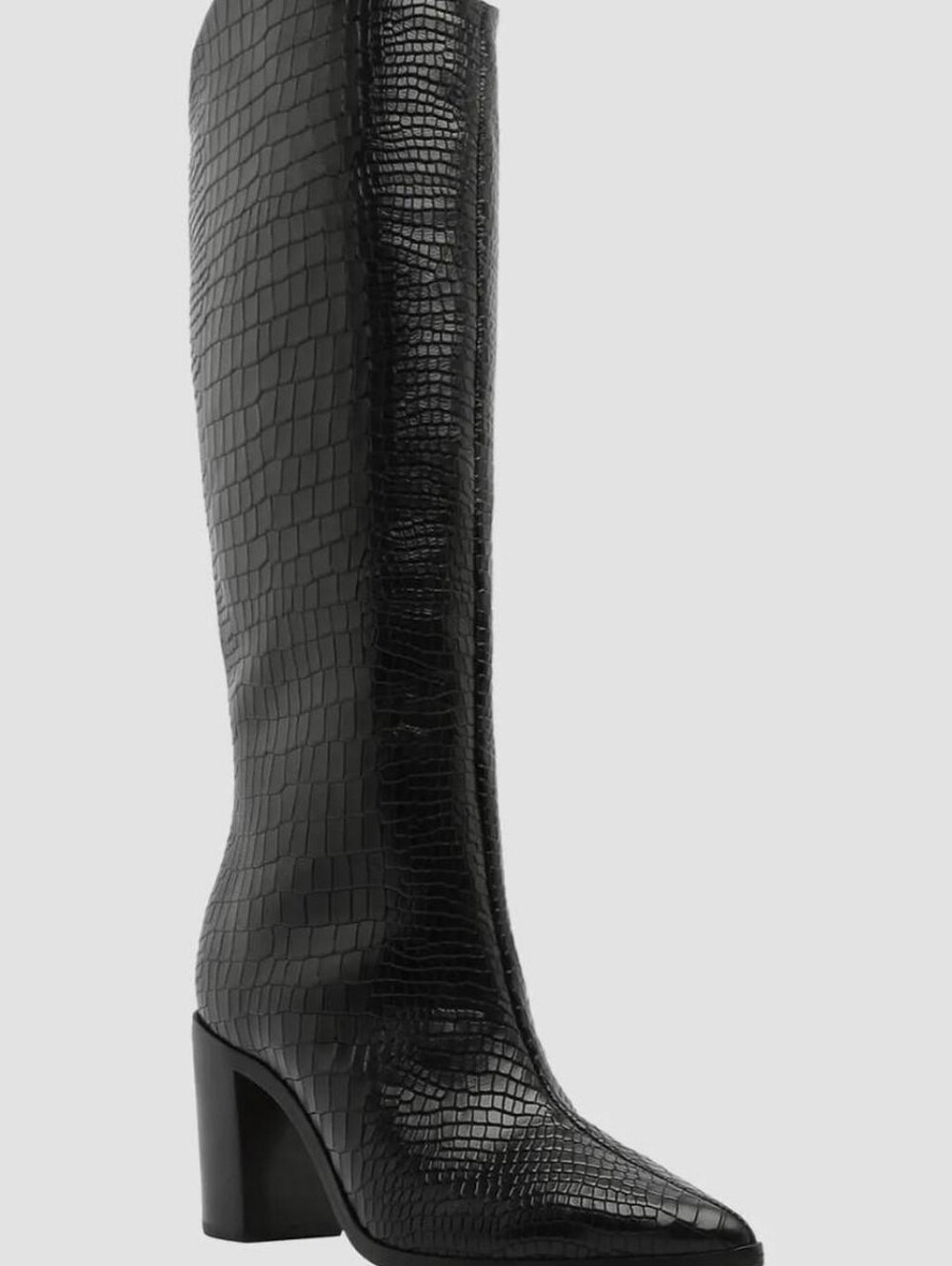 Schutz's Analeah Croc-embossed - Women's Stylish Block Heel